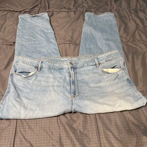 old navy High Rise Wow Straight Jeans Women's size 22 Short Blue Denim